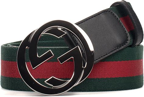 cintura gucci uomo verde e rossa fibbia oro|cinture gucci uomo.